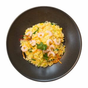 Gebratener Reis mit Cocktail-Krevetten